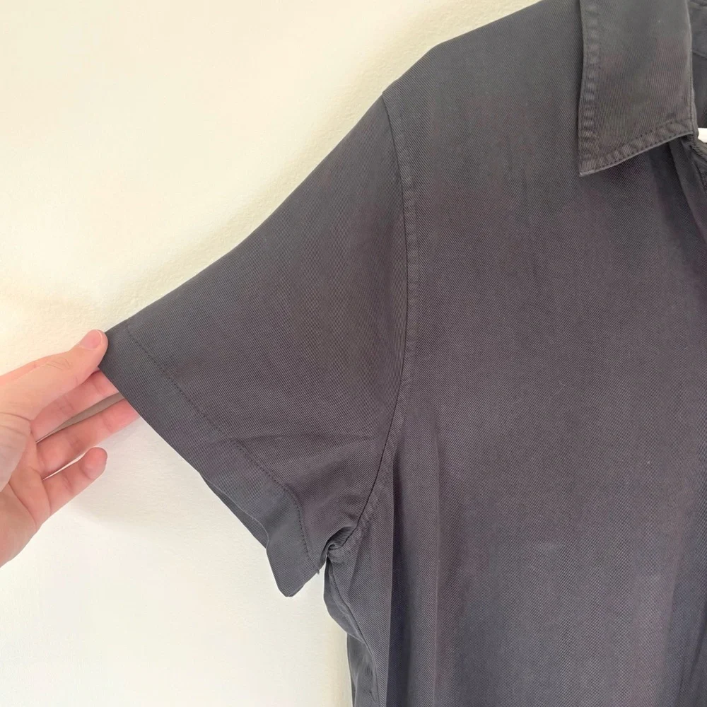 Gap Shadow Grey Short Sleeve T-shirt Mini Dress NWT